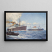 Hamburg Ship Painting - Alexander Kircher — framed artwork on a wall