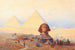 The Sphinx in front of the Giza Pyramids - Alexander Kircher — artwork view