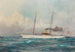 The steam yacht Suzum under the flag of the Imperial and Royal Yacht Squadron - Alexander Kircher — artwork view