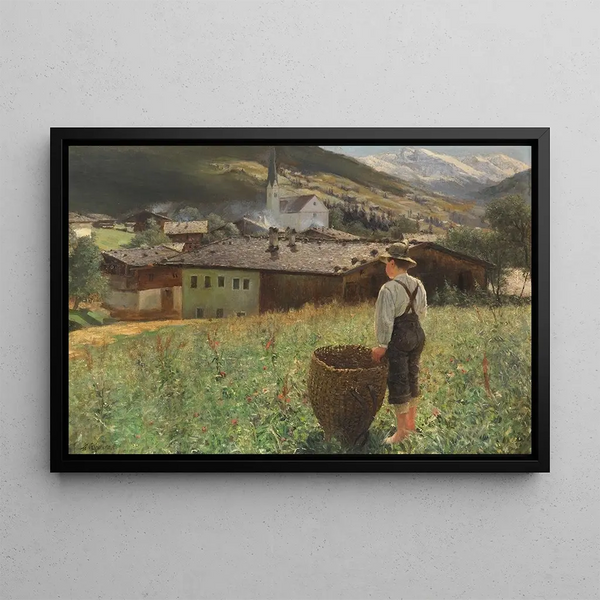 Brixlegg in the Ziller Valley, Tyrol - Alexander Koester — framed artwork on a wall