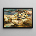 Canards sortant de l'eau - Alexander Koester — framed artwork on a wall