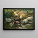Ducks on a Pond - Alexander Koester — framed artwork on a wall