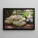Canards au bord de l'eau - Alexander Koester — framed artwork on a wall