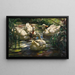 Ducks on the Forest Pond - Alexander Koester — framed artwork on a wall