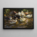 Ducks in the pond, Ducks at the stream - Alexander Koester — framed artwork on a wall