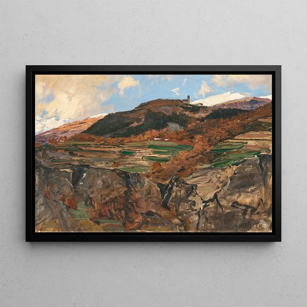 Vents de foehn dans la vallée de l'Isarco - Alexander Koester — framed artwork on a wall