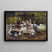 Mes canards, onze canards au bord de l'eau - Alexander Koester — framed artwork on a wall