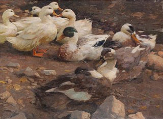 New ducks by the pond - Alexander Koester — artwork view