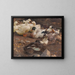 New ducks by the pond - Alexander Koester — framed artwork on a wall