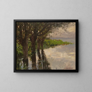 Reichenau, Weiden am See, soleil - Alexander Koester — framed artwork on a wall