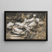 Six Canards au Bord du Roseau - Alexander Koester — framed artwork on a wall