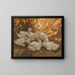 Six canards dans la paille - Alexander Koester — framed artwork on a wall