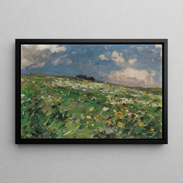 Summer Prairie Painting - Alexander Koester — framed artwork on a wall