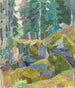 Landscape with Trees - Alexander Konstantinovitch Bogomazov — artwork view