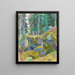 Landscape with Trees - Alexander Konstantinovitch Bogomazov — framed artwork on a wall