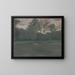 Landscape Painting with Water - Alexander Kubnyi — framed artwork on a wall