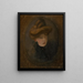 Portrait of a Woman - Alexander Kubnyi — framed artwork on a wall