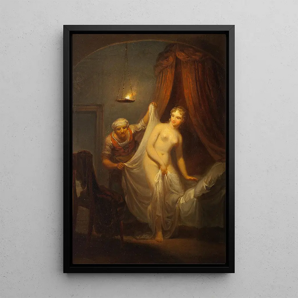 After the Bath - Alexander Laurus — framed artwork on a wall