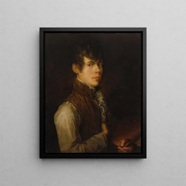 Self-portrait 1805 - Alexander Laurus — framed artwork on a wall