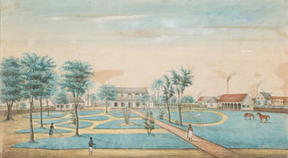 Alexander Ludwich Brockmann - Gezicht op de suikerplantage Catharina Sophia.webp