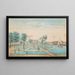 View of the Sugar Plantation Catharina Sophia - Alexander Ludwich Brockmann — framed artwork on a wall