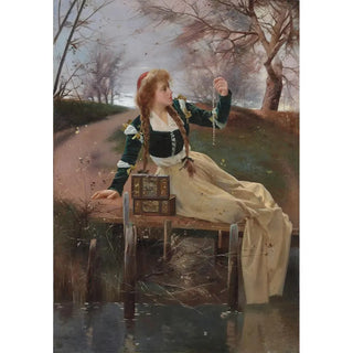 Reproduction of the painting Reflections - Alexander Mark Rossi