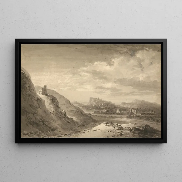 Edinburgh Painting - Alexander Nasmyth — framed artwork on a wall