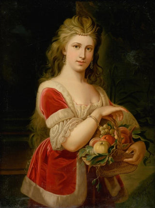 Young woman with fruits - Alexander Nyulassy — artwork view