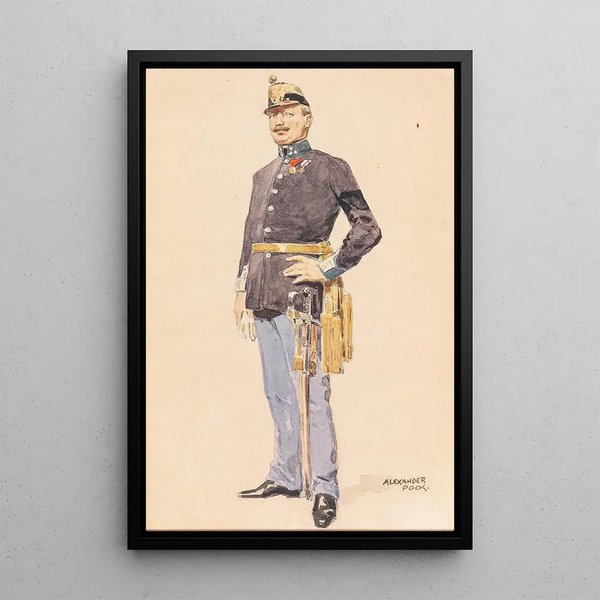 ficer - Alexander Pock — framed artwork on a wall