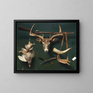 Hunting Trophies Painting - Alexander Pope — framed artwork on a wall