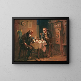 The discussion - Alexander Rosell — framed artwork on a wall
