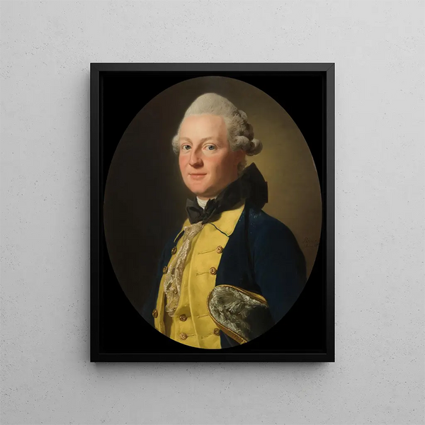 Baron Carl Adam Wachtmeister - Alexander Roslin — framed artwork on a wall