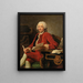 Portrait of Louis de Conzié - Alexander Roslin — framed artwork on a wall