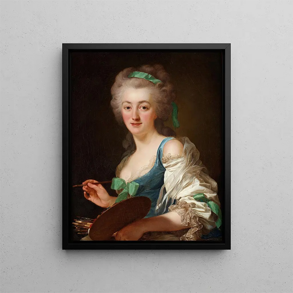 L'artiste Anne Vallayer Coster - Alexander Roslin — framed artwork on a wall