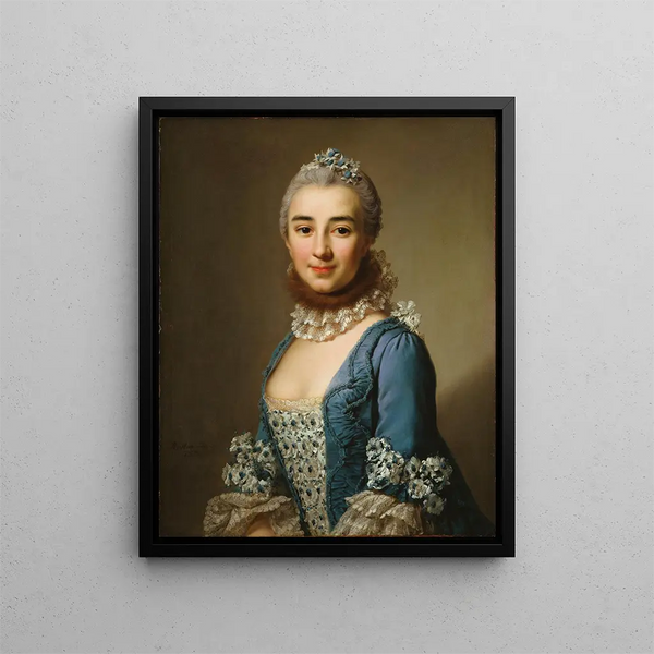 Unknown Lady - Alexander Roslin — framed artwork on a wall