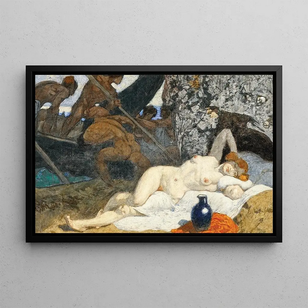 Ariadne on Naxos - Alexander Rothaug — framed artwork on a wall