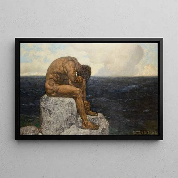 The Desire of Ulysses for the Homeland - Alexander Rothaug — framed artwork on a wall