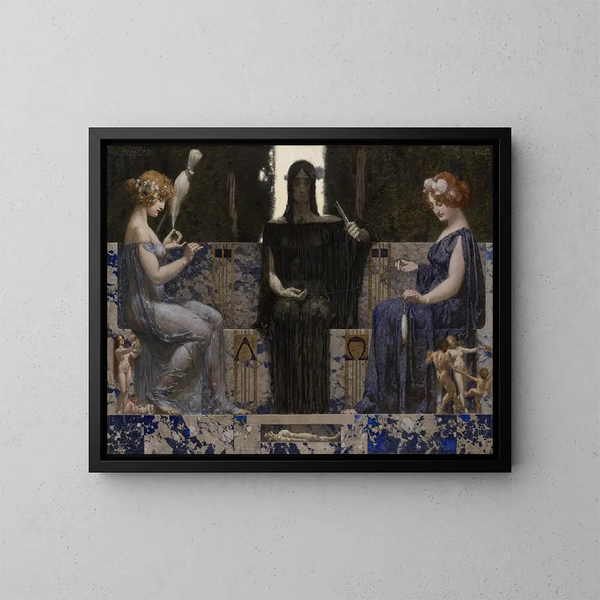 Les Trois Parques - Alexander Rothaug — framed artwork on a wall