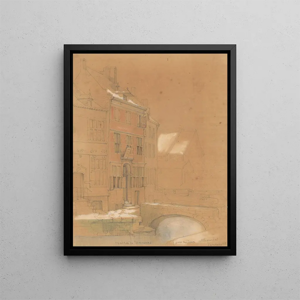 Maison des tanneurs à Maastricht - Alexander Schaepkens — framed artwork on a wall