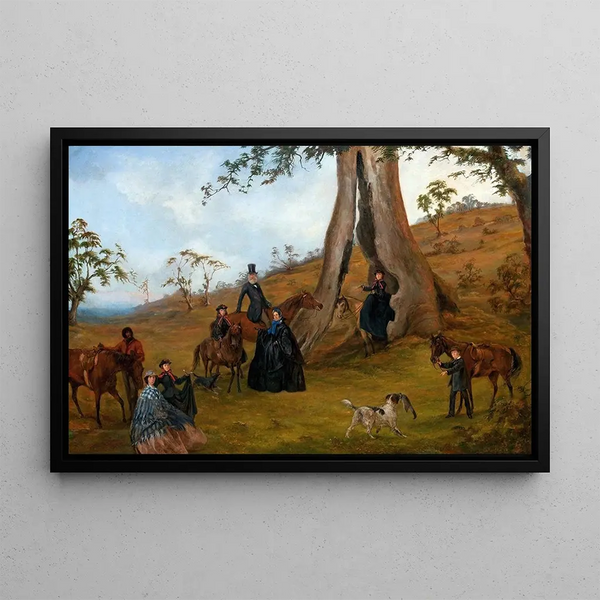 La famille Gilbert - Alexander Schramm — framed artwork on a wall