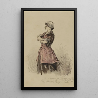 Servante - Alexander Ver Huell — framed artwork on a wall