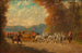 a court carriage departure with guard - Alexander von Bensa — artwork view