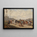 Encounter during a horseback ride - Alexander von Bensa — framed artwork on a wall