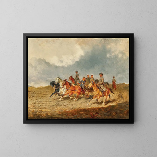 L'escort of honor - Alexander von Bensa — framed artwork on a wall