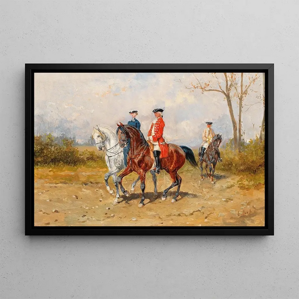La Promenade - Alexander von Bensa — framed artwork on a wall