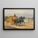 La Calèche de la Cour - Alexander von Bensa — framed artwork on a wall
