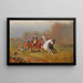Escape of an Elegant Cavalier in front of the Battlefield - Alexander von Bensa — framed artwork on a wall