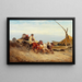 Return of the Hungarian Peasants - Alexander von Bensa — framed artwork on a wall