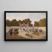 Historical Carousel Painting - Alexander von Bensa — framed artwork on a wall