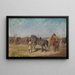 Camp de cavaliers nord-africains - Alexander von Bensa — framed artwork on a wall